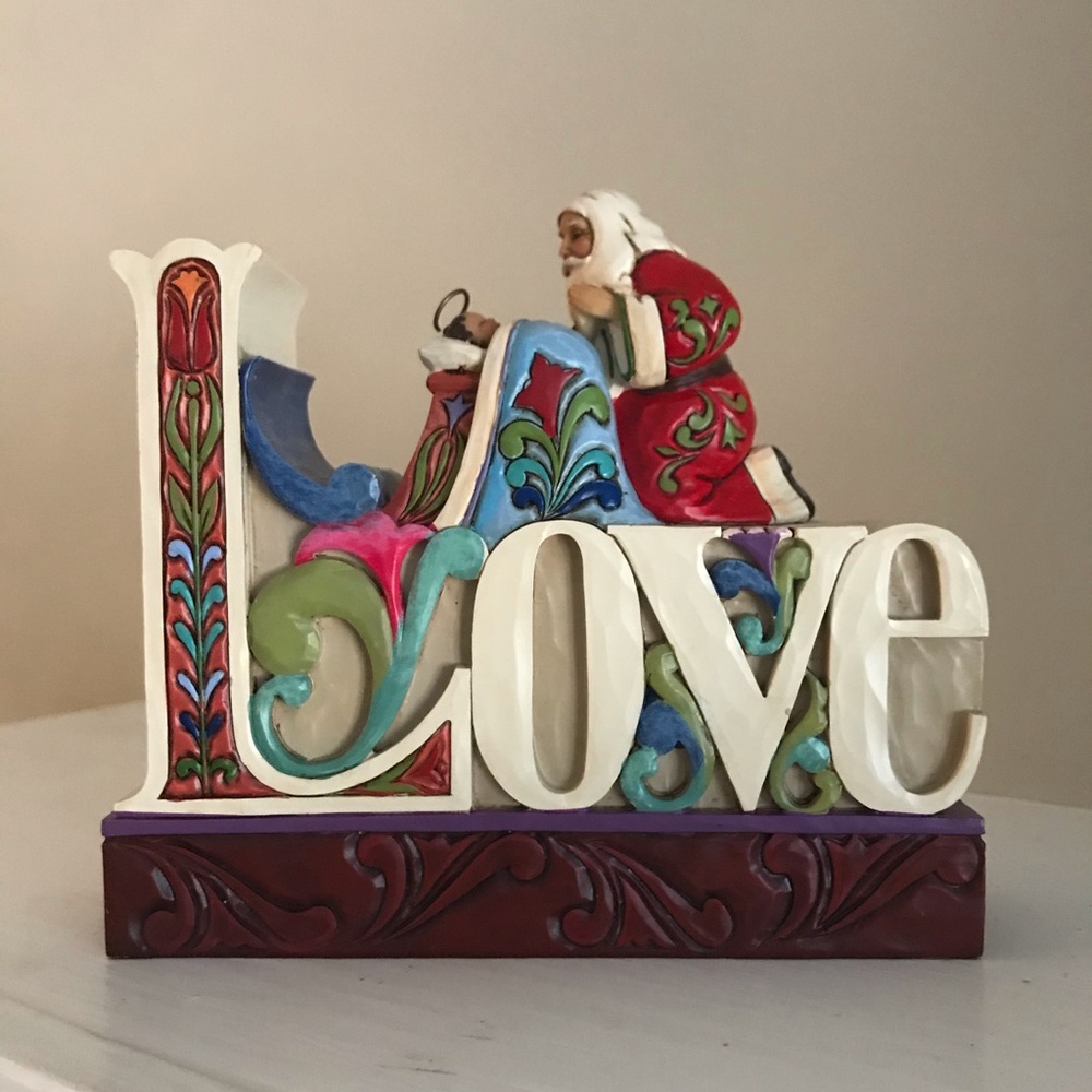 Jim Shore Christmas LOVE Decoration Figurine